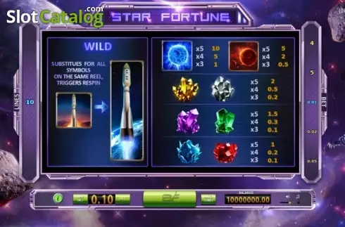 Скрин2. Star Fortune слот