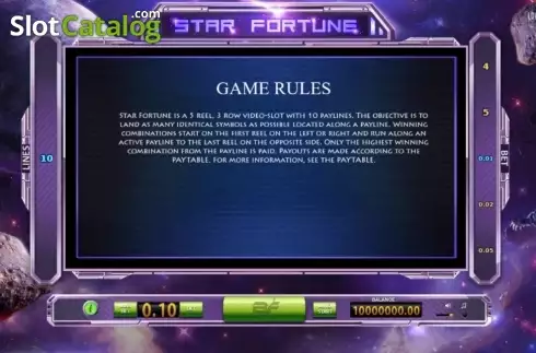 Скрин3. Star Fortune слот