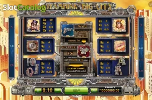 Скрин2. Steampunk Big City слот