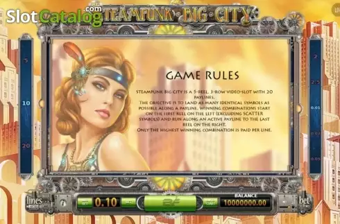 Скрин3. Steampunk Big City слот