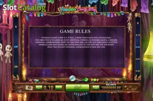 Скрин3. Voodoo Candy Shop слот