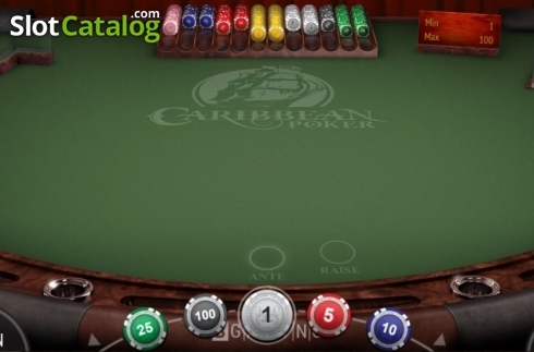Скрин2. Caribbean Poker (BGaming) слот