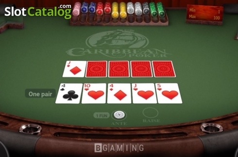 Скрин4. Caribbean Poker (BGaming) слот