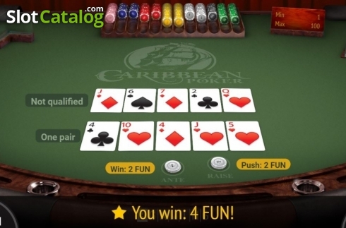 Скрин5. Caribbean Poker (BGaming) слот