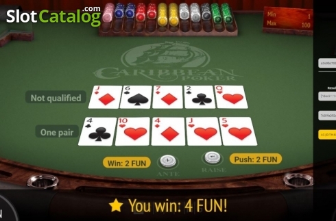 Скрин6. Caribbean Poker (BGaming) слот