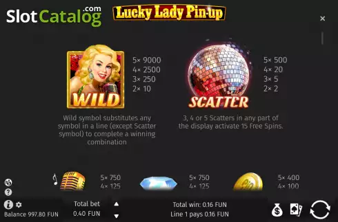 Скрин5. Lucky Lady Pin-Up слот