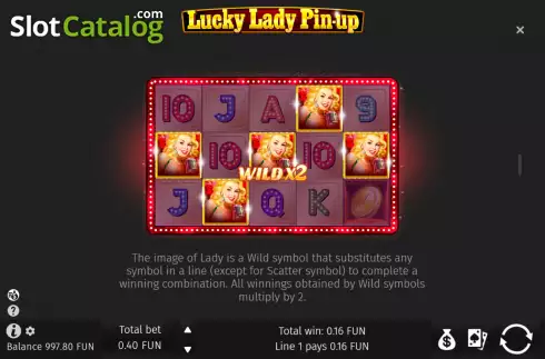 Скрин6. Lucky Lady Pin-Up слот