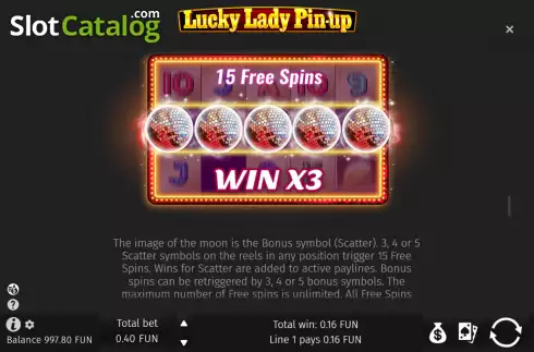 Скрин7. Lucky Lady Pin-Up слот
