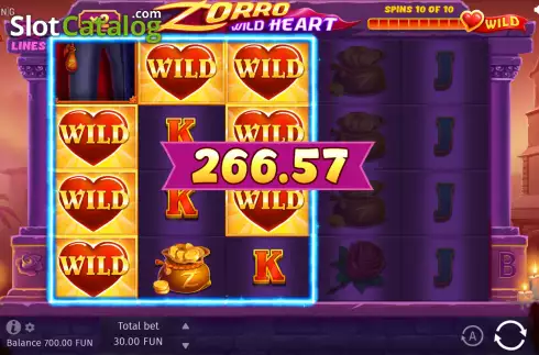 Скрин3. Zorro Wild Heart слот