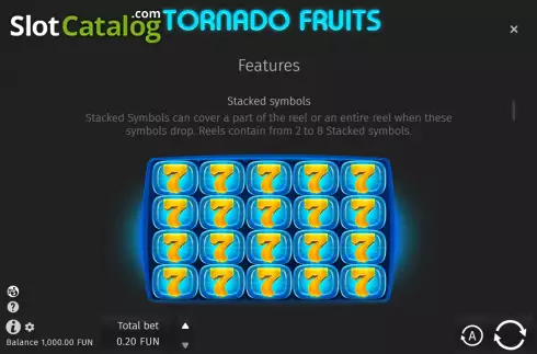 Скрин8. Tornado Fruits слот