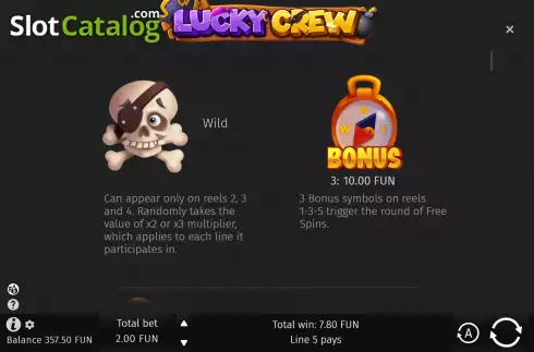 Скрин9. Lucky Crew слот