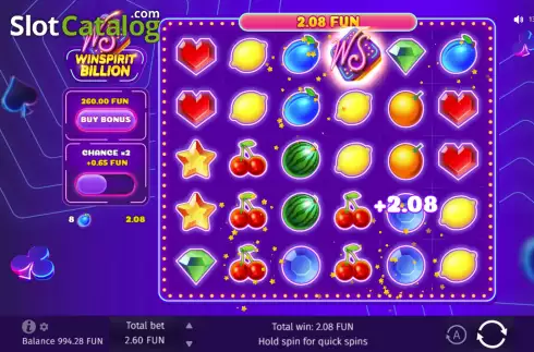 Скрин3. Winspirit Billion слот
