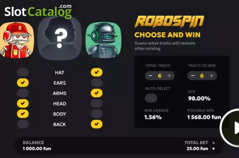 Скрин2. Robospin слот