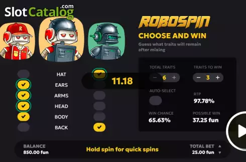 Скрин3. Robospin слот