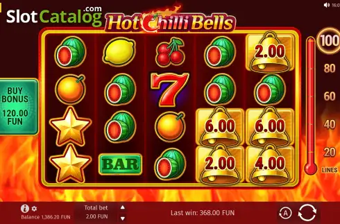Скрин1. Hot Chilli Bells слот