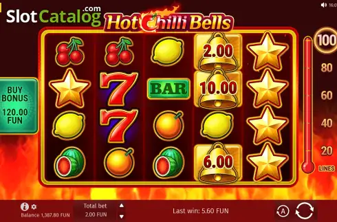 Скрин2. Hot Chilli Bells слот