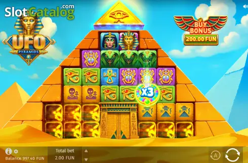 Скрин3. UFO Pyramids слот