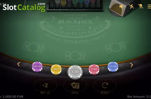 Скрин2. Surrender Multihand Blackjack слот