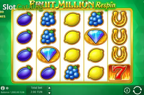 Скрин2. Fruit Million Respin слот
