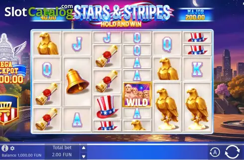 Скрин2. Stars & Stripes Hold and Win слот