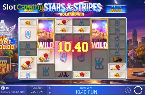 Скрин3. Stars & Stripes Hold and Win слот
