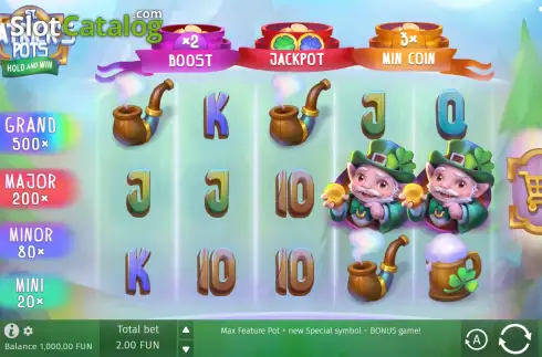 Скрин2. St. Patrick's Pots слот