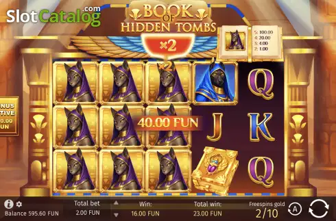 Скрин3. Book of Hidden Tombs слот