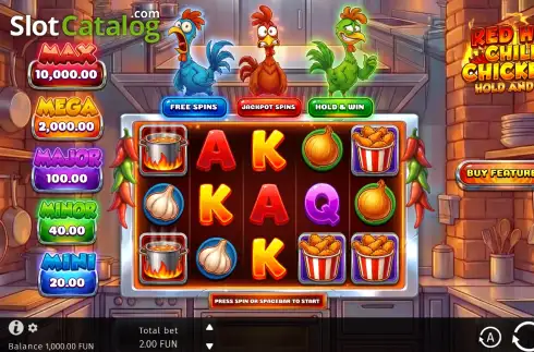 Скрин2. Red Hot Chilli Chickens слот