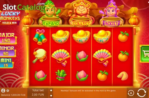 Скрин2. 3 Lucky Monkeys слот