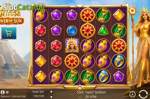 Скрин2. Divine Queen: Power of Sun слот