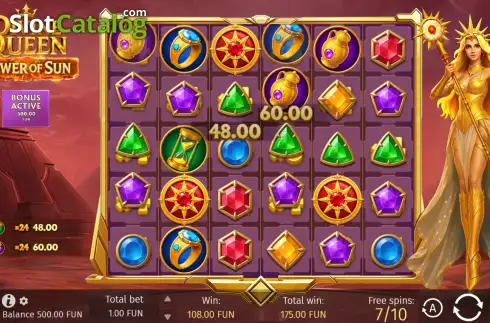 Скрин3. Divine Queen: Power of Sun слот