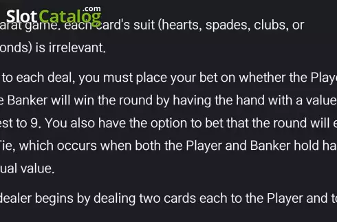 Скрин7. Baccarat Classic слот