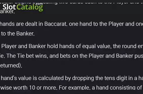 Скрин8. Baccarat Classic слот