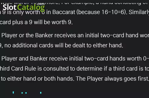 Скрин9. Baccarat Classic слот