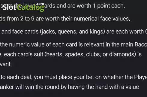 Скрин6. Baccarat SuperSix слот
