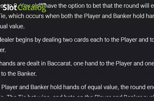 Скрин7. Baccarat SuperSix слот
