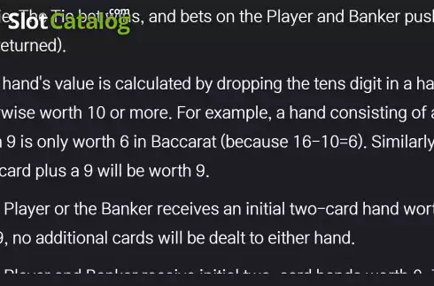 Скрин8. Baccarat SuperSix слот