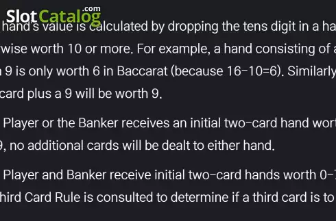 Скрин9. Baccarat SuperSix слот