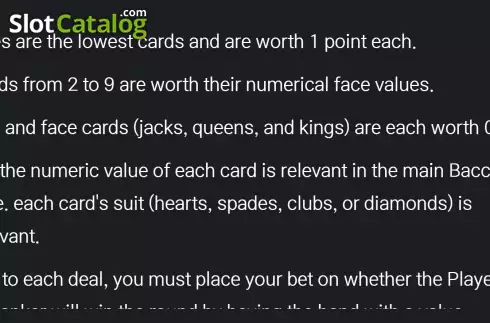 Скрин6. Baccarat Private слот