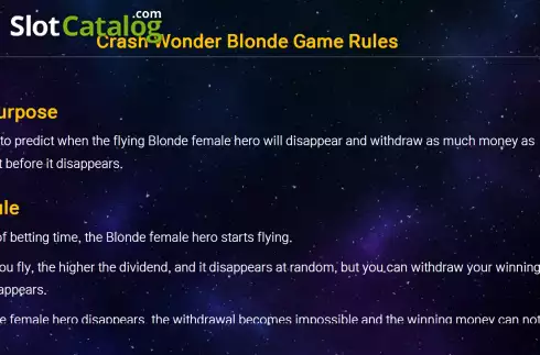 Скрин6. Crash Wonder Blonde слот