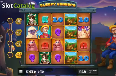 Скрин8. Sleepy Grandpa слот