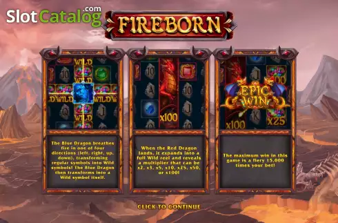 Скрин2. Fireborn слот