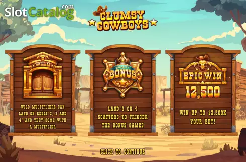 Скрин2. Clumsy Cowboys слот
