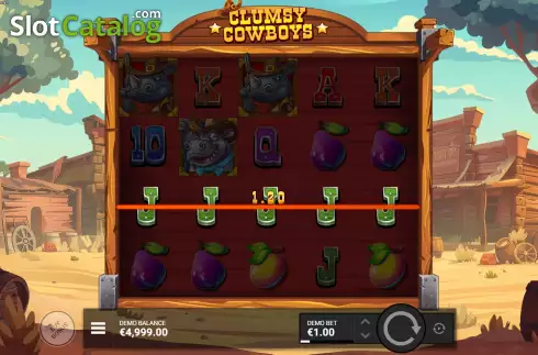 Скрин4. Clumsy Cowboys слот