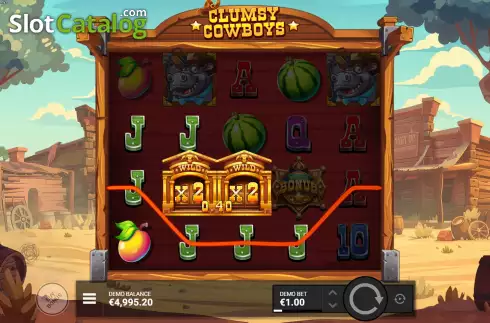 Скрин5. Clumsy Cowboys слот
