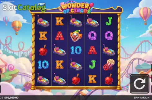 Скрин2. Wonder of Circus слот