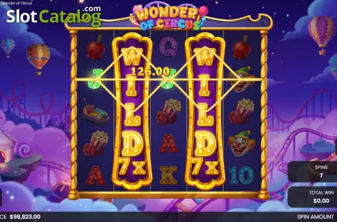 Скрин3. Wonder of Circus слот