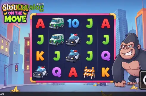 Скрин2. Gorilla on the Move слот