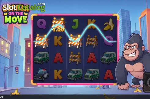 Скрин3. Gorilla on the Move слот