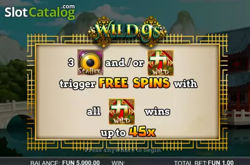Скрин2. Wild 9s слот
